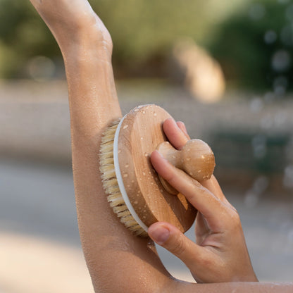 Bath Brush with Massage Knobs