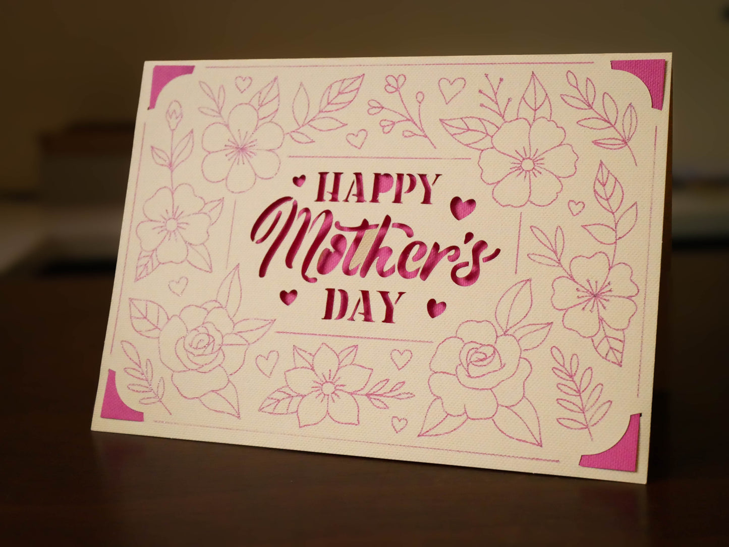 Mother's Day Card - Floral Landscape
