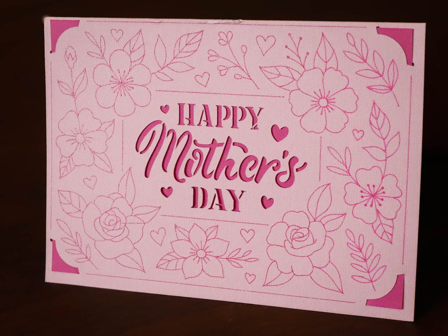 Mother's Day Card - Floral Landscape